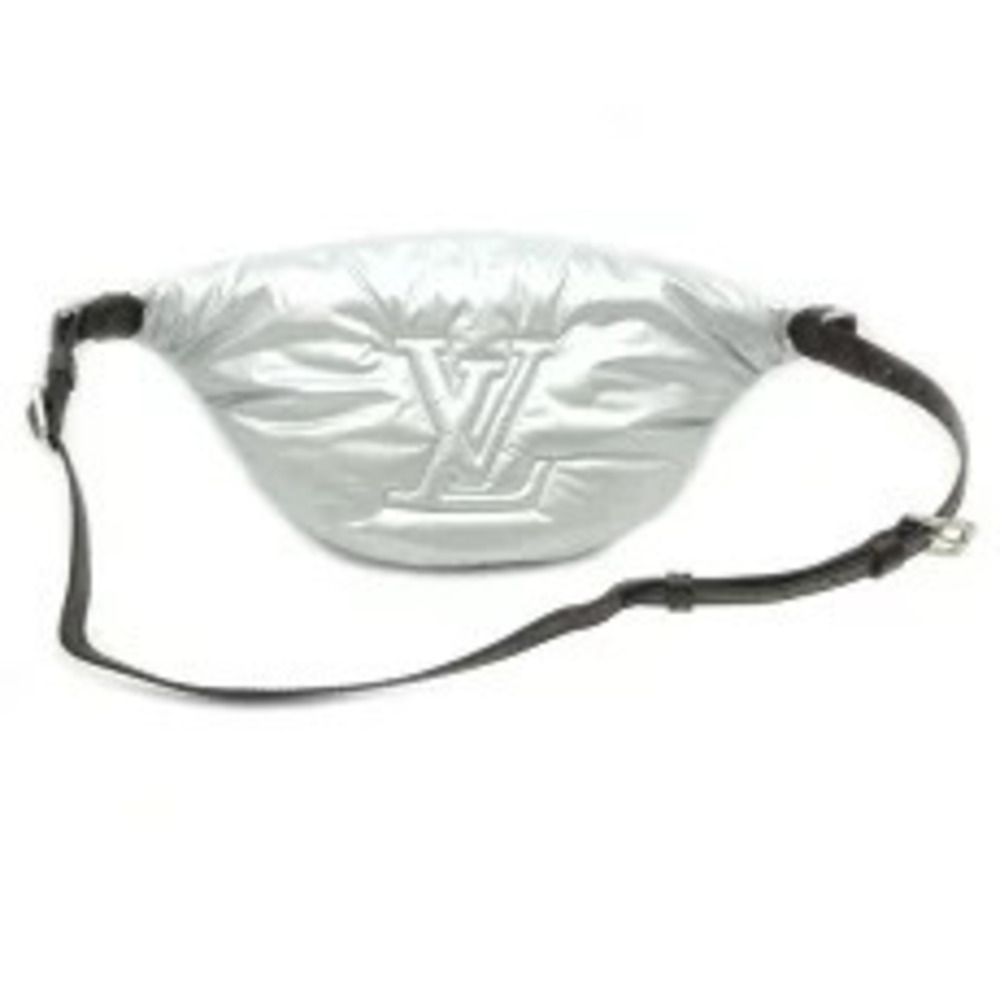 Louis Vuitton Brown Waist Maxibum Silver Monogram Bag Brown Silver